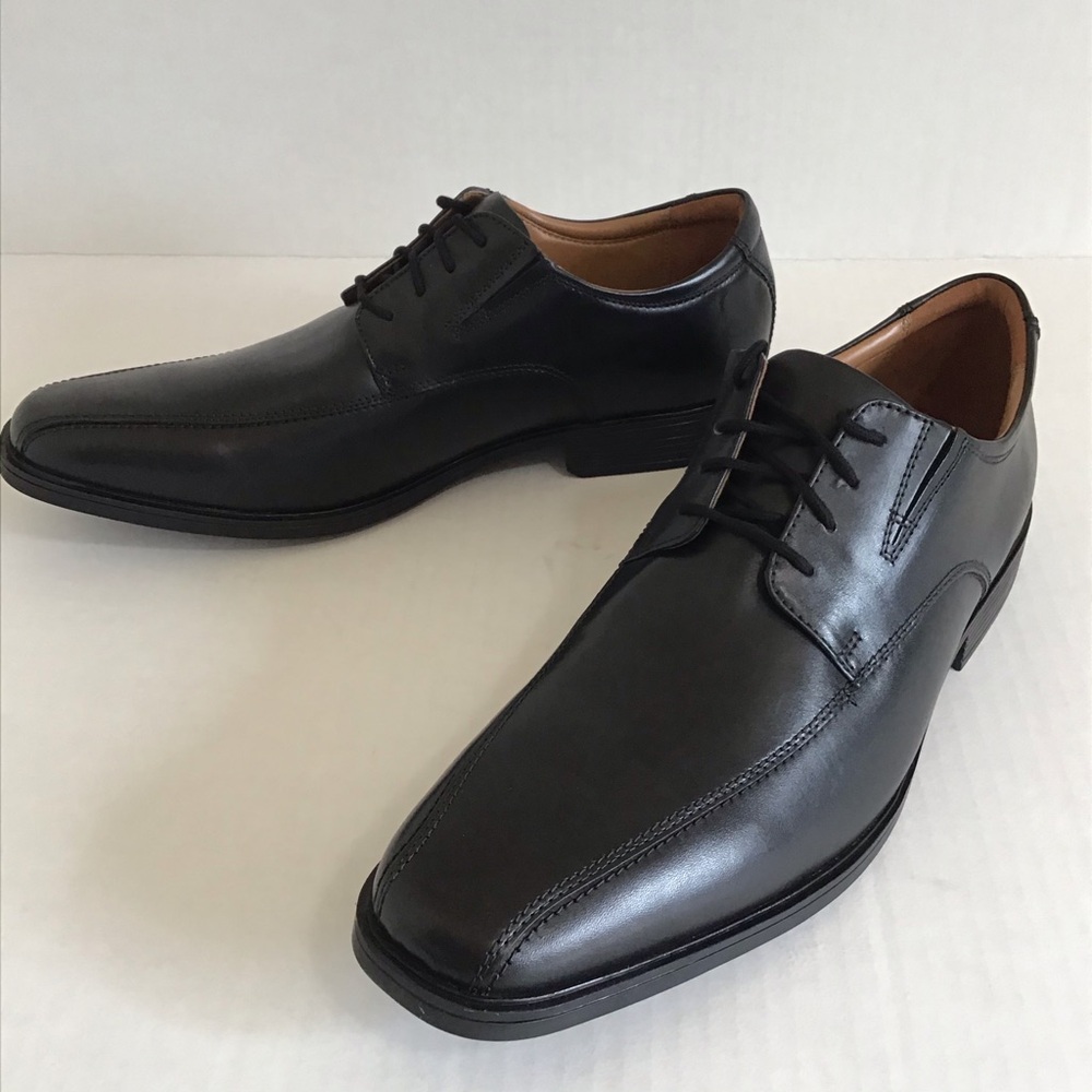 Men’s Black Oxford Shoes | Clarks Tilden Walk | Size 14 M
